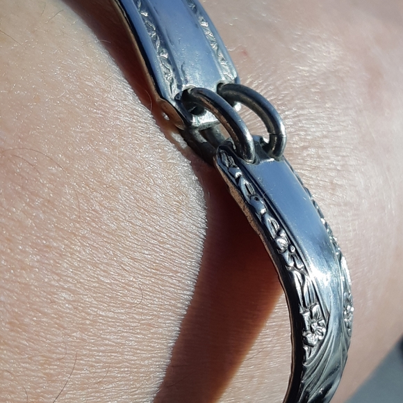 Heavy Silver Spoon Bracelet - Picture 4 of 16